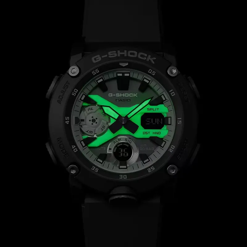 Casio G-Shock Hidden Glow luminescent Men's Watch- GA-2000HD-8A